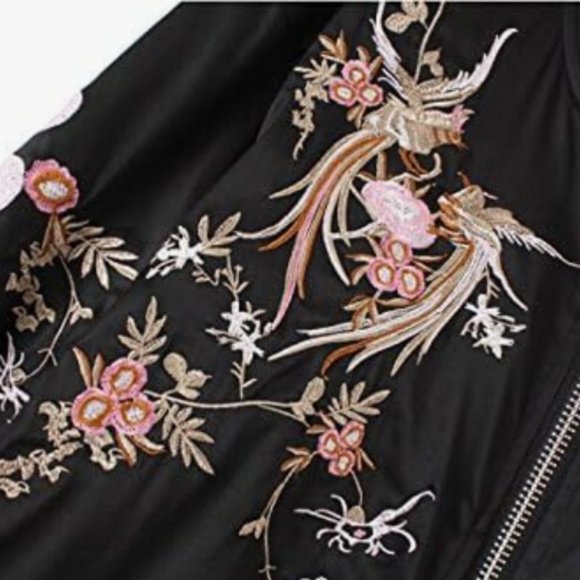 Phoenix Embrodiery Bomber Jacket - Picture 4 of 5